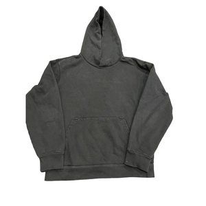 Mens Basketcase by Zachary Kinninger Gray Hoodie Thick Made in USA‎ Large